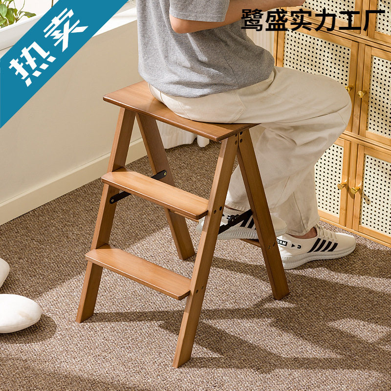 ?折叠梯凳加厚加粗登高梯凳家用爬梯人字梯小型轻便凳子两用合梯