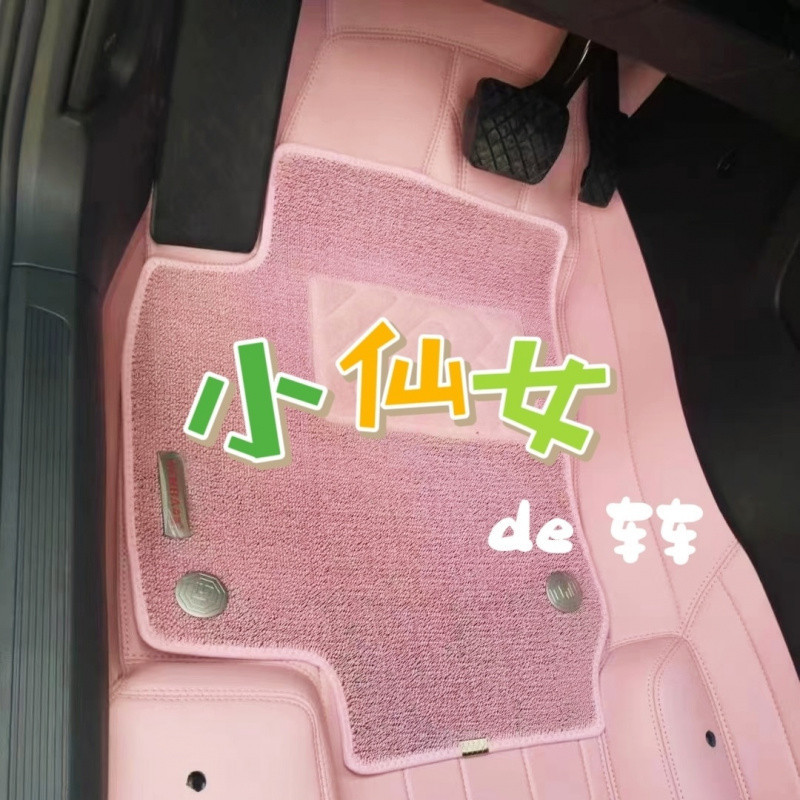 女士可爱全包围通用双层脚垫