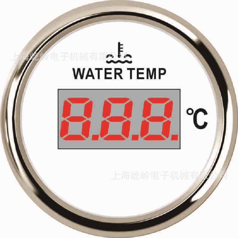 52mm数显温度表水温表 游艇快艇汽车房车改装车机械卡车通用仪表
