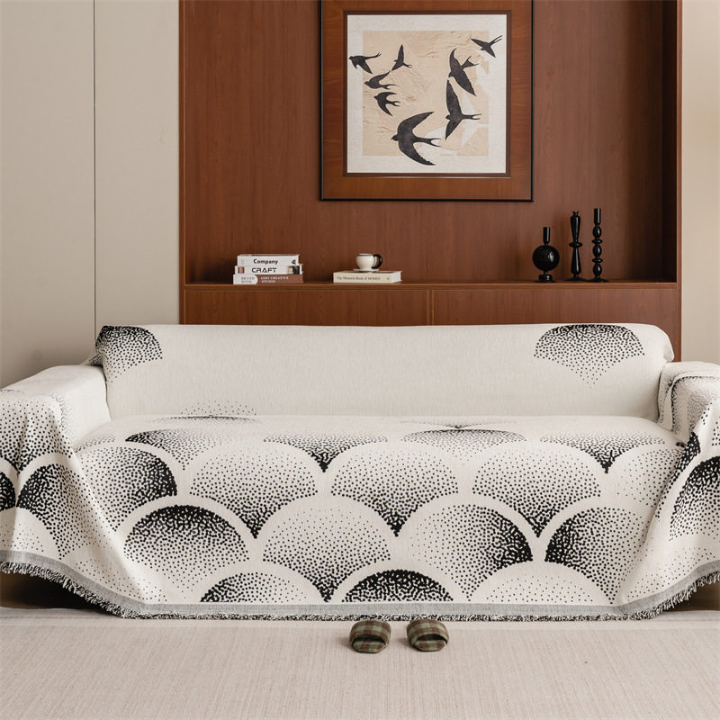 全包简约感沙发巾防滑盖布沙发垫雪尼尔四季通用全盖一体式盖毯子