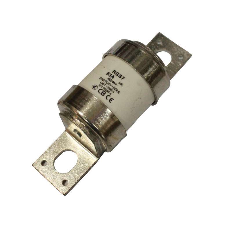 茗熔RGS7 aR 700V/63A 100A220A310A350A400A智能快速熔断器 底座