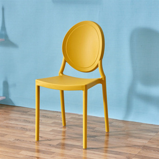 北欧现代简约塑料彩色椅子成人靠背椅餐椅创意休闲椅会议办公椅子