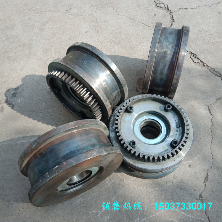 生产起重机行车轮  LD300轮平面齿圈  龙门吊行走轮