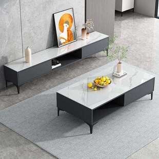 电视柜茶几组合小户型客厅多功能家用轻奢客厅现代落地电视柜机柜