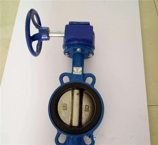 法兰蝶阀304不锈钢球墨阀板 16Q涡轮手动对夹式 D371X