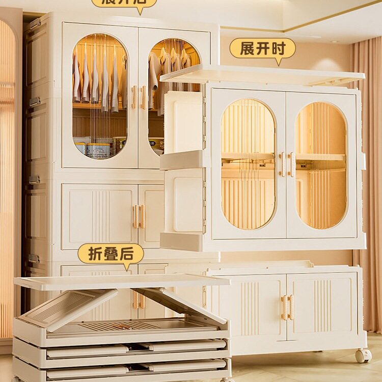 免安装宝宝衣柜家用衣服被子储物柜儿童衣橱小学生衣物折叠收纳柜