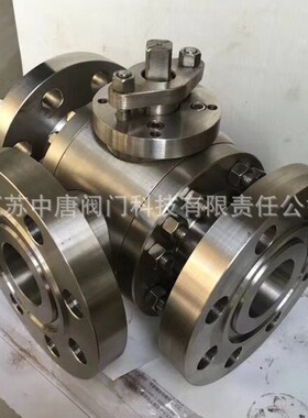 Q45F-64R/RL锻造F304高压三通球阀 不锈钢T型球阀 三通四密封球阀