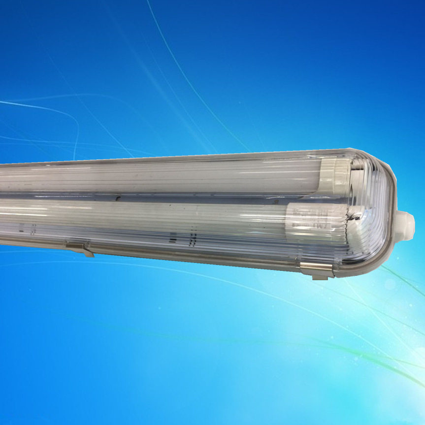 厂家批发 工程灯具 T8 三防灯 LED灯 防水防尘灯支架 条纹透明罩