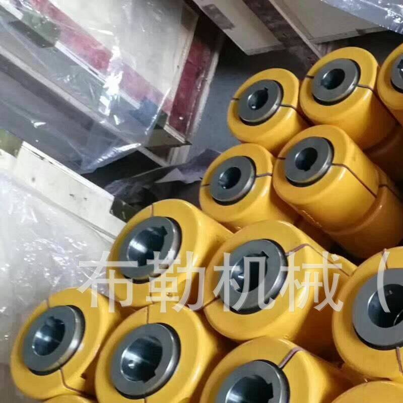 链条联轴器 GL14带黄色罩壳 滚子链连轴器链轮链条内径键槽万向节