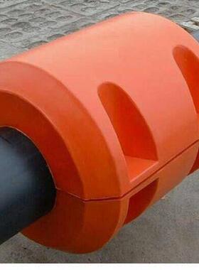 水面橘红色夹管浮筒黄河流域抽沙管道浮体水库疏浚组合式浮漂