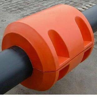 水面橘红色夹管浮筒黄河流域抽沙管道浮体水库疏浚组合式浮漂
