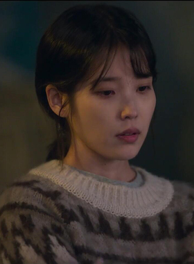 苦尽柑来遇见你同款李知恩IU费尔岛米白色毛衣针织衫上衣春秋2025