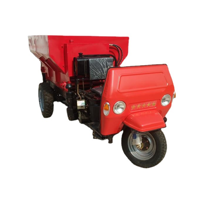 农场大棚撒粪车 定制干湿粪便抛粪机 自走式有机肥撒粪机