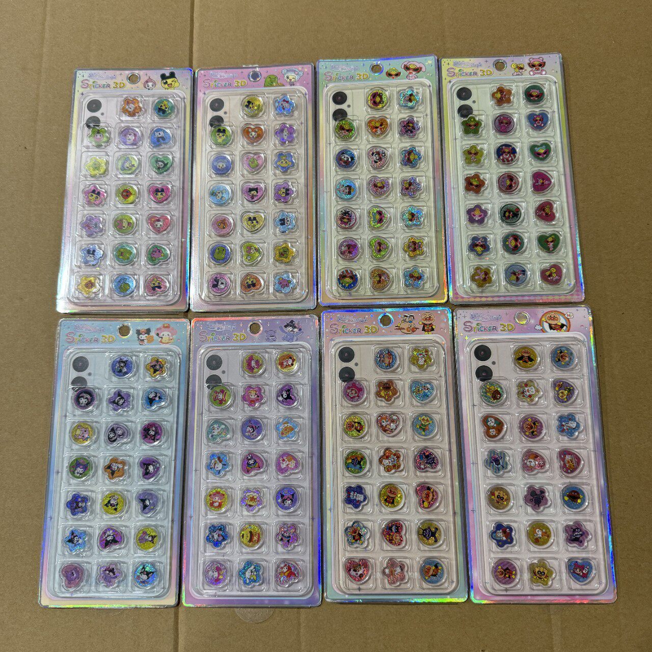 日系风拓麻格子摇摇乐亚克力贴纸屁桃君面包超人黑超奶嘴手机壳贴