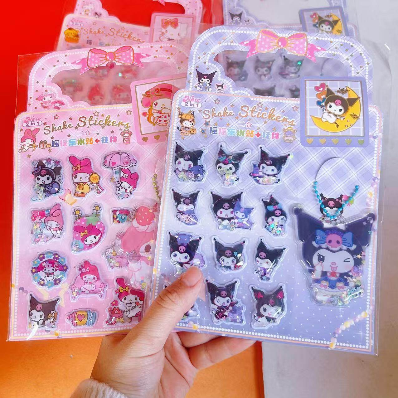 萌宠挂件摇摇乐水贴二合一可爱卡皮贴画儿童奖励贴纸手账素材贴,文具电教/文化用品/商务用品,贴纸/立体贴纸,淘宝优惠券,粉丝福利购,淘宝优惠卷