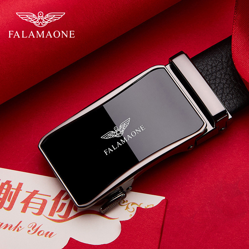 法莱阿玛尼男士皮带2026新款真皮腰带高档品牌送男友爸爸生日礼物