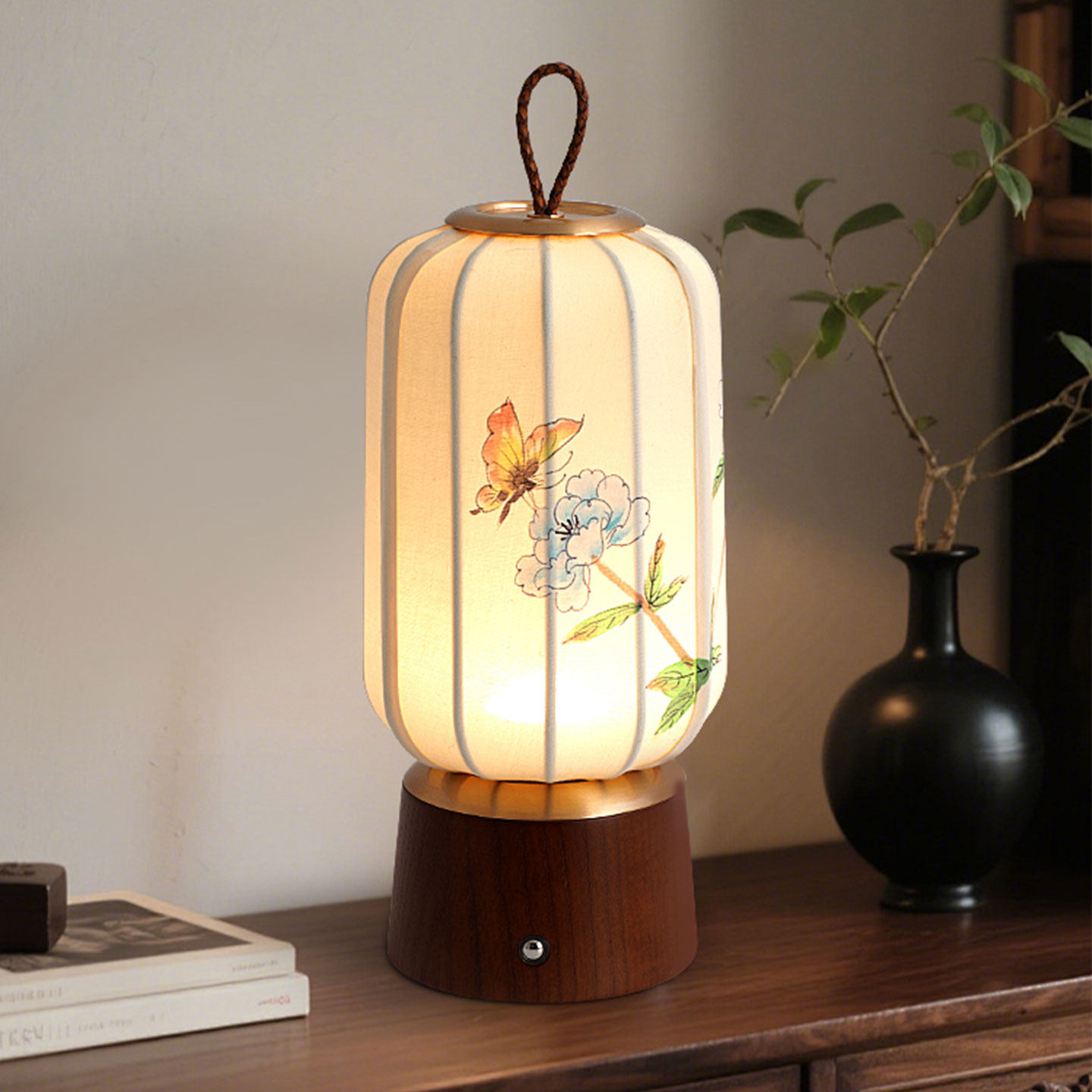 手提台灯宋氏美学卧室床头灯中古风实木国风氛围感充电触摸小夜灯,家装灯饰光源,装饰台灯,淘宝优惠券,粉丝福利购,淘宝优惠卷