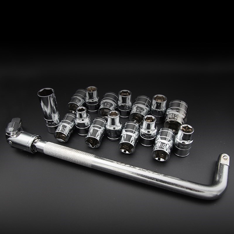 大货车轮胎螺丝套筒扳手重型多功能汽修T型六角机组合L型工具套装