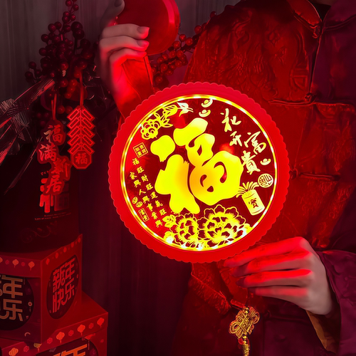 USB新年福灯室内发光新年灯庭院新年装饰灯春节布置LED彩灯新年灯