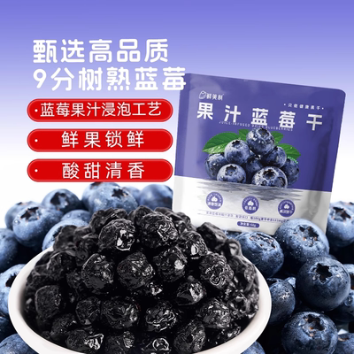 鲜美利果汁蓝莓干无添加水果干