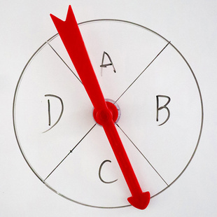 大号吸盘指针英语课堂抽签分组转盘道具幼儿园互动游戏公开课教具