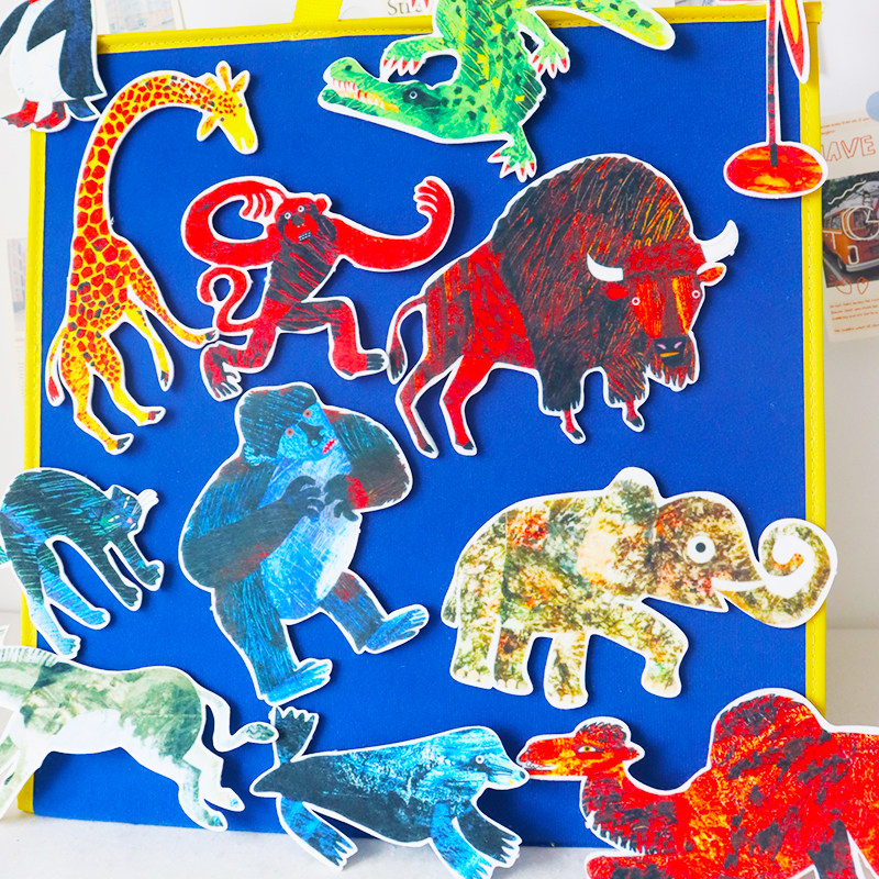 从头动到脚英语绘本毛毡教具