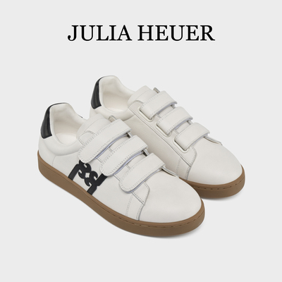 魔术贴小白鞋女真皮休闲运动板鞋