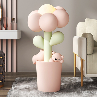 可爱花朵客厅落地摆件家居饰品沙发电视柜旁房间装 饰乔迁新居礼品