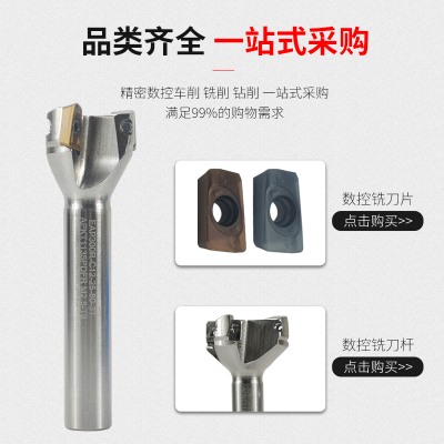 一体式BAP300R铣刀杆炮塔式直角刀盘CNC加I工中心抗震APMT1135刀