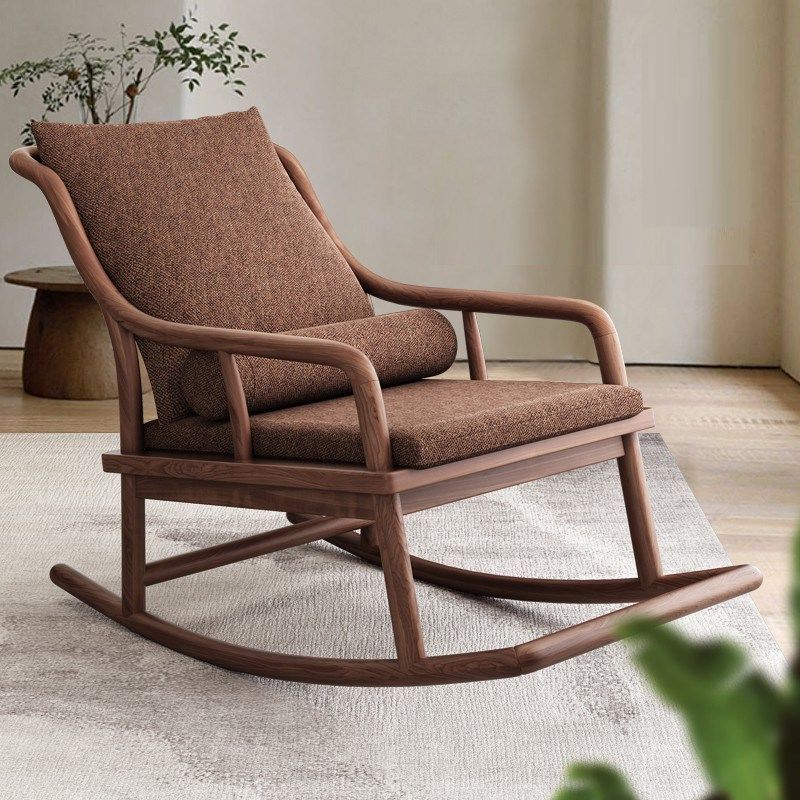 寸禾南美胡桃木新中式实木摇椅躺椅阳台休闲客厅懒人逍遥椅家用,住宅家具,沙发椅,淘宝优惠券,粉丝福利购,淘宝优惠卷