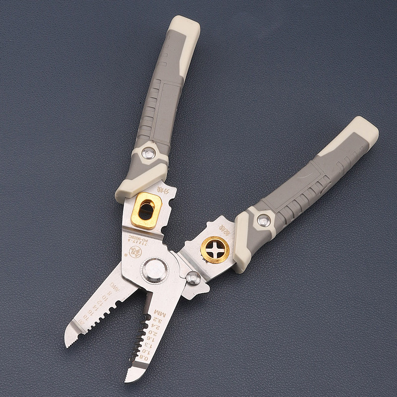 电工钳子剥线钳剥皮刀拨线多功能包线工业级压线剪刀手动剪子刨线,五金/工具,剥线钳,淘宝优惠券,粉丝福利购,淘宝优惠卷