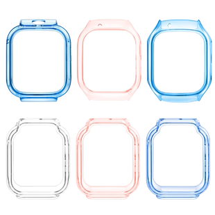 适用小米米兔儿童电话手表7/7X保护套透明软胶全包防摔软壳米兔C7A/S1/5C/6C/6/6X保护壳外壳表套钢化膜配件