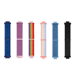 适用华为儿童4X手表4pro表带4X新耀款尼龙3x腕带5xpro电话3Pro超能版3s手表5活力版替换尼龙回环透气柔软表链