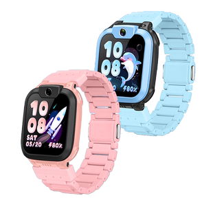 适用于小天才儿童手表Q2A表带升级磁吸闪扣款电话手表D2A腕带男女学生天镜蓝星云粉W2223AC非原装替换链配件