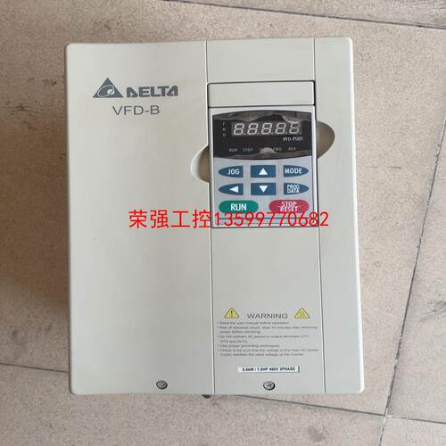 【荣强工控】台达变频器VFD055B43A 二手拆机5.5KW 成色新功