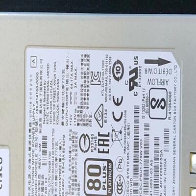 思科UCSC-PSU1-770WAC 服务器电源，适用AIR
