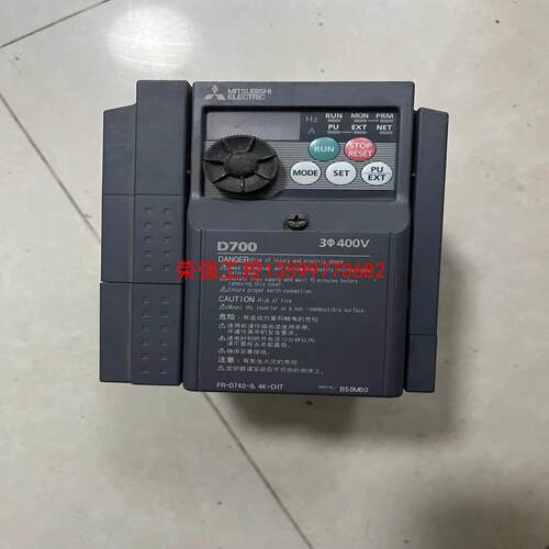 【荣强工控】FR-D740-0.4K-CHT二手拆机三菱变频器0.4KW