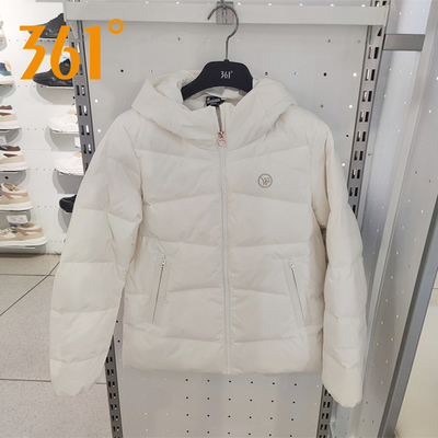 【商场同款】361度羽绒服女2025冬季新款加厚保暖连帽羽绒外套女