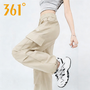 户外登山旅行休闲梭织运动长裤 361度束脚工装 新款 女2026春季 女 裤