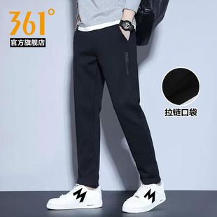 子休闲运动长裤 361运动裤 针织平口直筒裤 2025秋冬新款 男2003B 男裤
