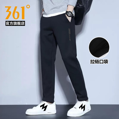 361运动裤男裤2025秋冬新款针织平口直筒裤子休闲运动长裤男2003B