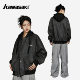 Kawasaki川崎松休闲拼接撞色防风假两件连帽飞行教练夹克男女同款