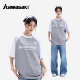 Kawasaki川川崎街头拼接撞色Cleanft凉感宽松休闲短袖 T恤男女同款