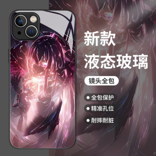 6高级感vivo爱酷5二次元 iqooneo11动漫11s个性 9卡通noe7se玻璃z8新款 10pro 闪光少女适用iqoo15手机壳13