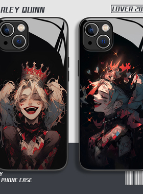 小丑女适用小米14手机壳k80/k70哈莉奎茵11ultra红米note13动漫k60pro暗黑12s玻璃10新款k50高级感k40套k30套