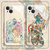 国风五路财神适用华为mate70pro手机壳pura80玻璃60荣耀400古风300发财100新款 nova14招财13 magic8男50女40