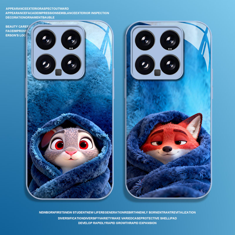 毯子尼克朱迪适用小米17promax手机壳15ultra红米k90疯狂k80动物城k70毛绒绒note14情侣k60玻璃13新款k50/k40