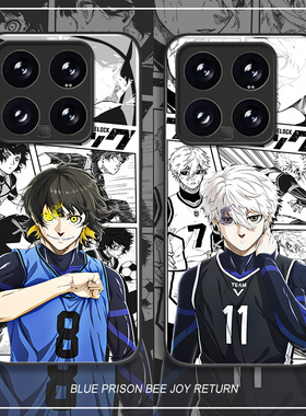 蓝色监狱适用小米15手机壳14pro红米k80蜂乐回k70凪诚士郎note13玻璃k60新款12动漫11ultra二次元k50/10/k40s