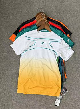 飞姐外贸小铺 运动速干面料 男短袖运动t恤logo胶印多色跑步健身