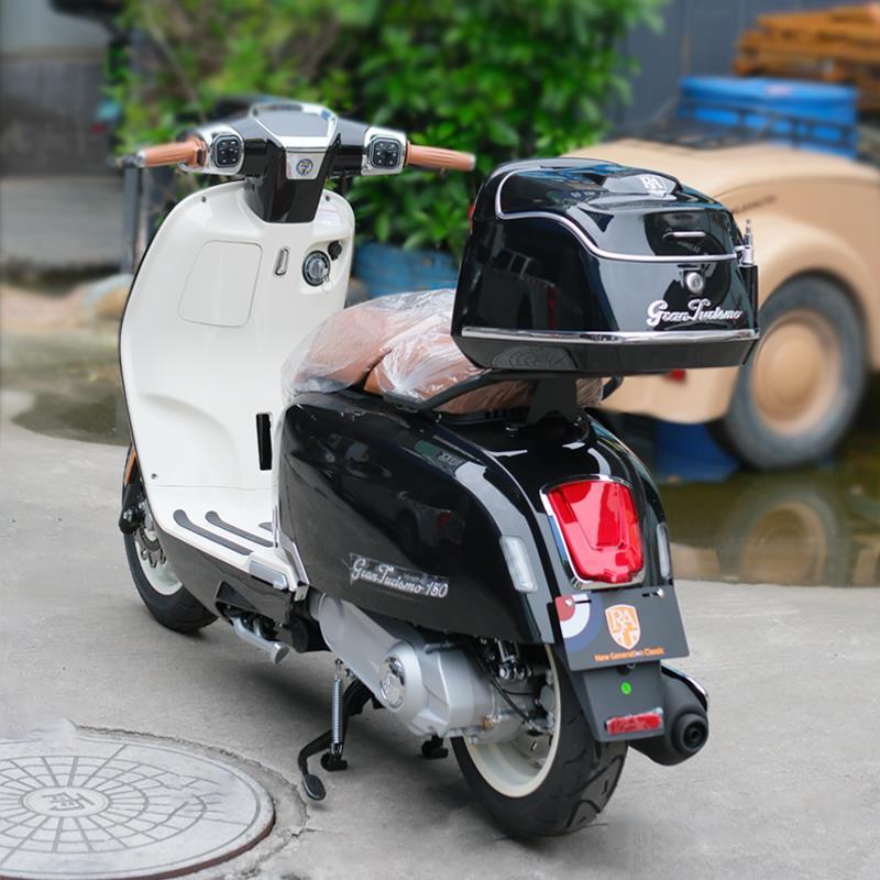 适用于RA GT150尾箱摩托车后备箱复古载物箱大容量行李箱改装配件